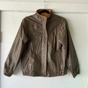 Vintage Leather Jacket by Casual Corner